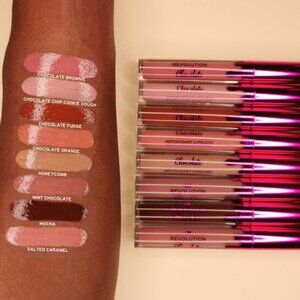 Revolution Lip Gloss - I Heart Chocolate - Chocolate Orange or Chocolate Brownie